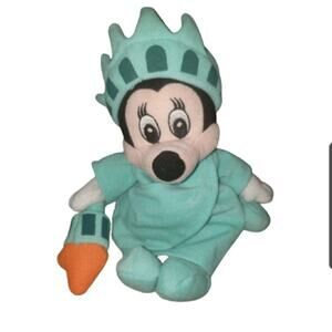Disney New York Statue of Liberty Minnie Mouse beanbag plush